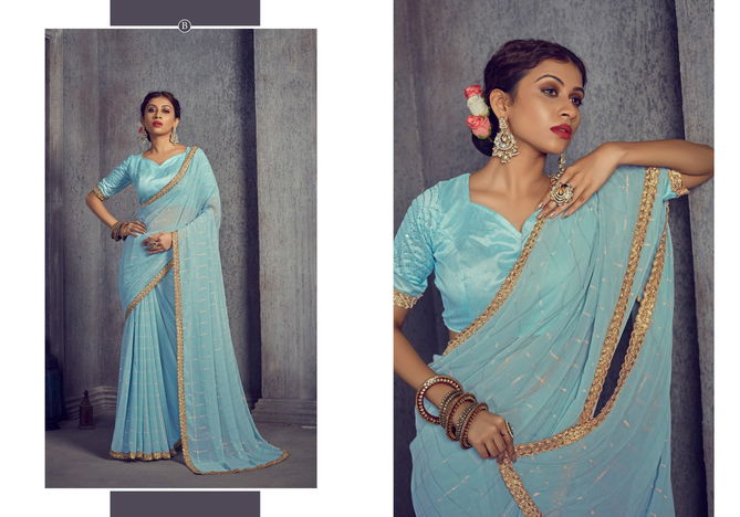 Ynf Filmora Sequence Georgette Sarees Catalog
